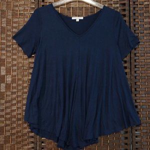 Navy Blue Swing Top